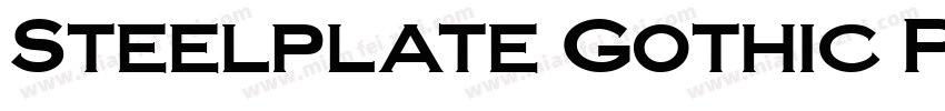 Steelplate Gothic Pro字体下载字体转换